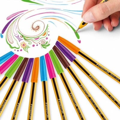 Staedtler Noris Stick 434 Tip M Ballpoint Pen - Choose Color!