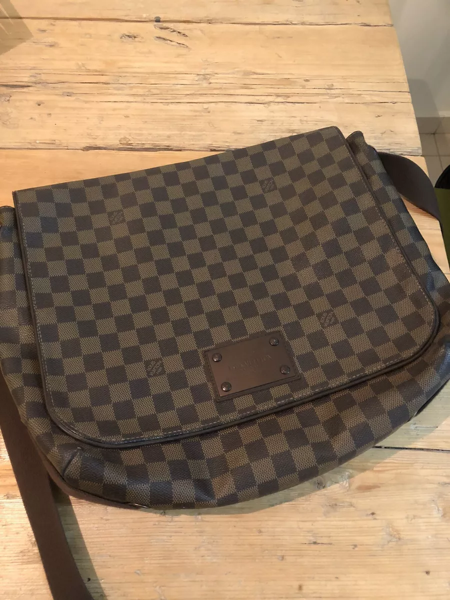 Men's Louis Vuitton Damier Ebene Monogram Messenger MM Bag.