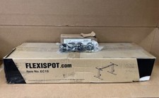 New Flexispot Gray Desk Frame EC1S w/4 Casters Damaged Open Box