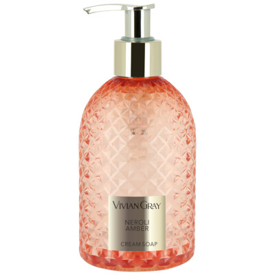 VIVIAN GRAY 3500 Seifenspender mit Creme-Seife Gemstone, Neroli & Amber, orange/