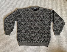 Jos A Bank Sportswear Grandpa Grunge Men s Sweater Geometric Large Vintage