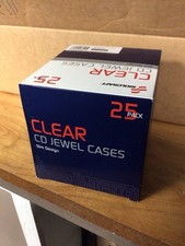 Lot of 8, 25 Pack Skillcraft Clear CD Jewel Cases, 200 Cases Total