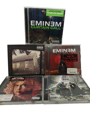 Eminem 5 CD Album Sammlung Musik-Kollektion für Fans & Sammler Curtain,  Show