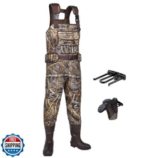 HISEA Chest Waders for Men, Neoprene Hunting Waders with 800G Insulated Boots