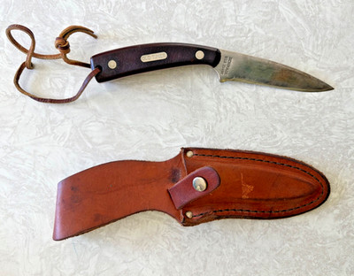 Schrade 1540T Old Timer Fixed Blade Hunting Knife Wood Handle