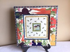  18 Carrots By Laura Kelly Blue Sky Hand Painted Vegetable Square Wall Hanging
