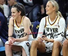 CAITLIN CLARK & SOPHIE CUNNINGHAM - INDIANA FEVER Signed 8x10 Reprint Photo !!