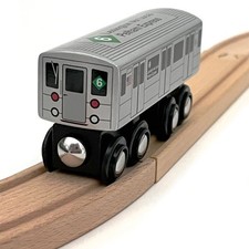 Munipals Wooden Subway Train R62A Subway car 6 Express Train New in the box