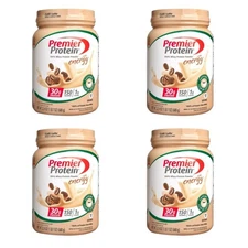 Premier Protein Whey Powder Café Latte 30g 23.9oz × 4 |95.6oz Total 116 Servings
