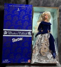 Vintage Mattel 1995 Avon Winter Velvet Barbie 15571 NRFB Great Box