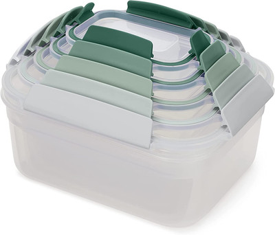 Joseph Joseph Nest Lock, 10 Piece Plastic Food Storage Container Set with Lids,