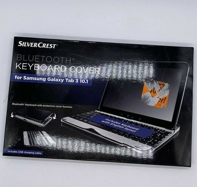 Silvercrest Bluetooth Tastatur Abdeckung für Samsung Galaxy Tablet 3 10.1