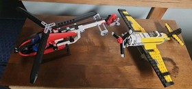 LEGO 8046 Technic Helicopter And 6745 Propeller Plane in good shape