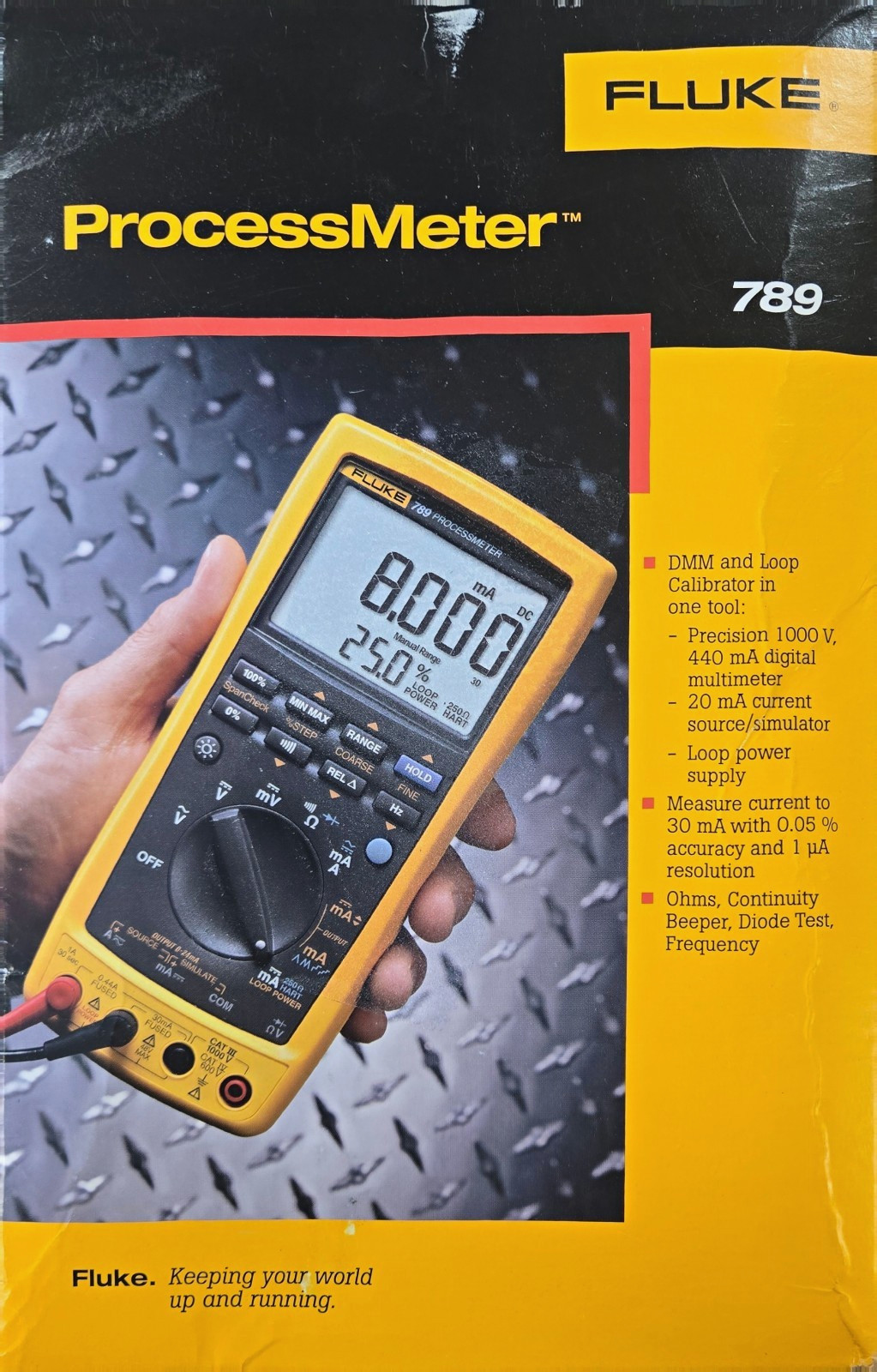 Fluke 789 ProcessMeter Process Calibrator DMM Loop Calibrator
