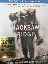 Hacksaw Ridge DVD 2017 Andrew Garfield War Drama True Story WWII