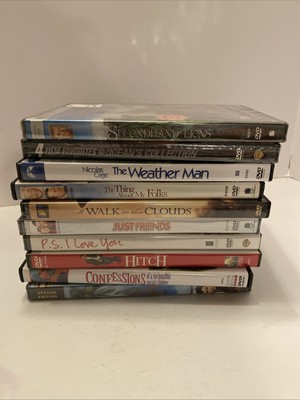 Comedy & Romance DVD Lot Mix Of New And Preowned Hitch, Just friends, Etc