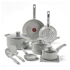 12 Piece Moon Gray Nonstick Cooking Set Eco Friendly Ceramic Cookware Set
