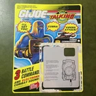 1991 GI Joe COBRA COMMANDER Battle Commanders Uncut File Cardback
