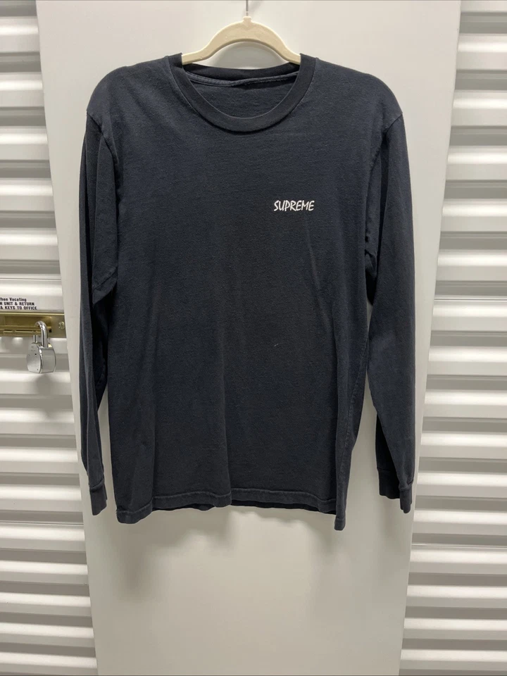 Camiseta FW14 Supreme Stalion Manga Larga L/S Negra Talla Grande Se Ajusta a M Etiqueta De Colección Mis Foto 3 de 4