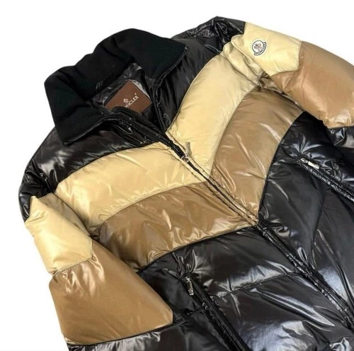 MONCLER CHINE Down Jacket Black Beige Brown Tag 2 M Men's Japan image 4