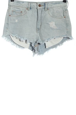 H&M Short moulant Dames Pantalon court T EU 36 bleu style décontracté - Photo 1/4