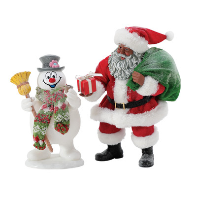 Department 56 Possible Dreams Santa Frosty the Snowman Gift Figurine 10 Inch
