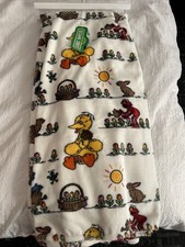 NEW Sesame Street Cookie Monster Elmo Big Bird Easter Spring Blanket 60 x70
