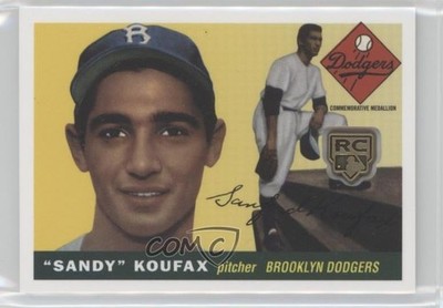 2020 Topps Rookie Card Retrospective Logo Medallions Sandy Koufax HOF g5e