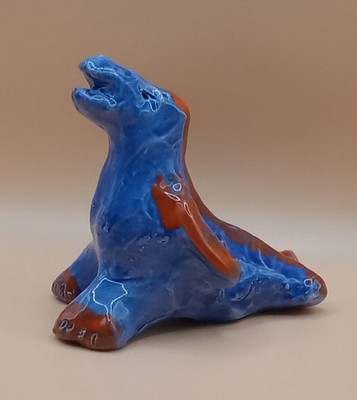 ''D Dragon '' -Expensive Original Clay Sculpture. Hand made & glazed.