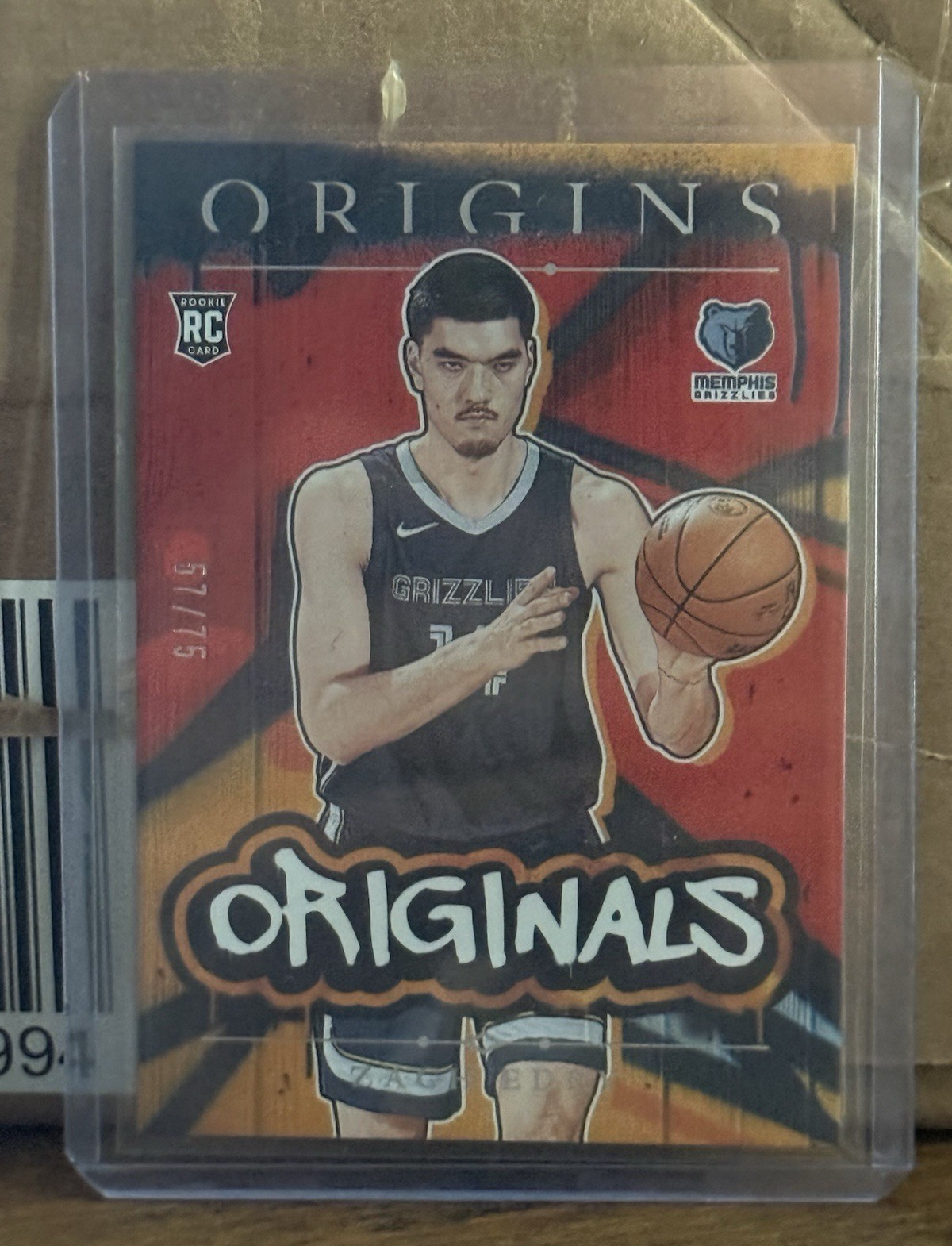 Panini 2024-25 Origins Originals Red Zach Edey RC #24 Grizzlies /75
