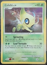 Celebi 7/123 Mysterious Treasures Holofoil Holo Rare MP Pokemon