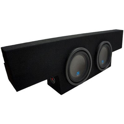 Fits 01-06 GMC Sierra No-HD Crew Cab Truck Alpine S-W10D2 Type S Dual 10 Sub Box