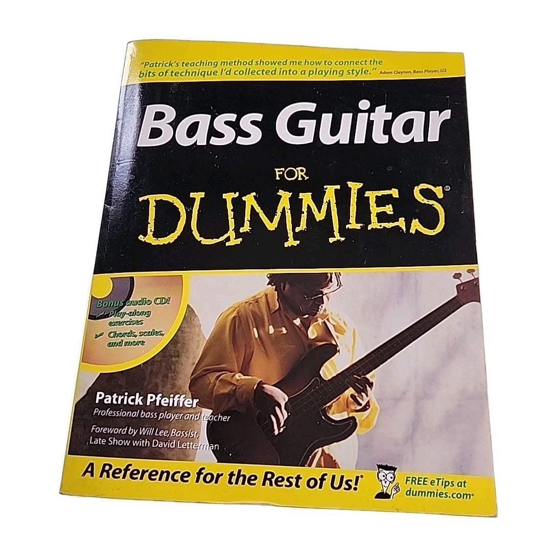 Bass Guitar for Dummies 2003 Paperback Book
