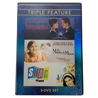 The Cutting Edge/The Man In The Moon/Shag: The Movie~(DVD 2008, 3-Disc Set)~RARE