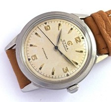 17 JEWELS SWISS MADE CYMA CYMAFLEX GENEVE WIND UP MEN'S VINTAGE WATCH