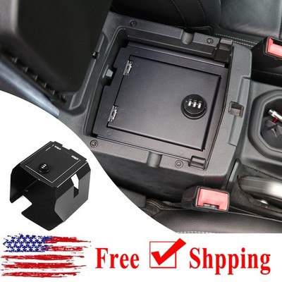 Console Safe Box Armrest Vault Storage Password Lock For Jeep Wrangler JL 2018+