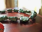 early vintage turquoise color stone necklace antique web nugget southwest retro — photo 8