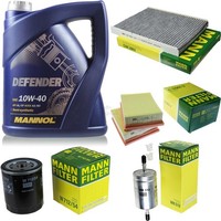 MANN-FILTER Inspektionspaket 5L MANN-FILTER Defender 10W-40 FüR Vw Lupo 1.0