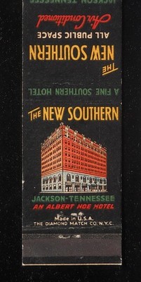 1940s The New Southern A Fine Southern Hotel Albert Noe Jackson TN Madison Co MB