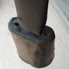 ANTIQUE COUNTRY PRIMTIVE LG. FORGED CAST IRON DAIRY COW BELL W/ LEATHER STRAP — photo 8
