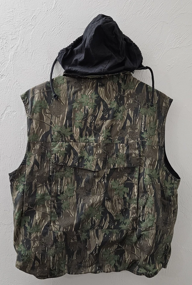Jr. G.I. By Rothco Full-Zip Hooded Ranger Vest Boy's Size XL Camouflage Hunting - Image 3 of 4