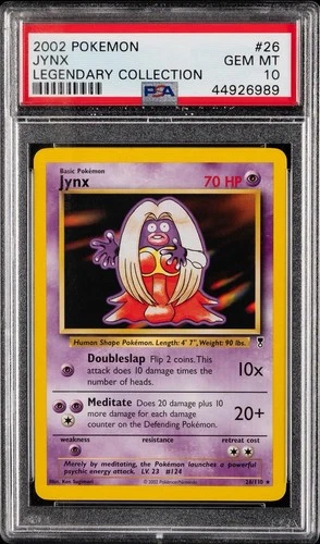 2002 Jynx Legendary Collection 26/110 Pokémon TCG PSA 10
