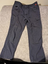 Bulwark Flame Resistant IQ Series Men's 38 30 Dark Blue Work Pants