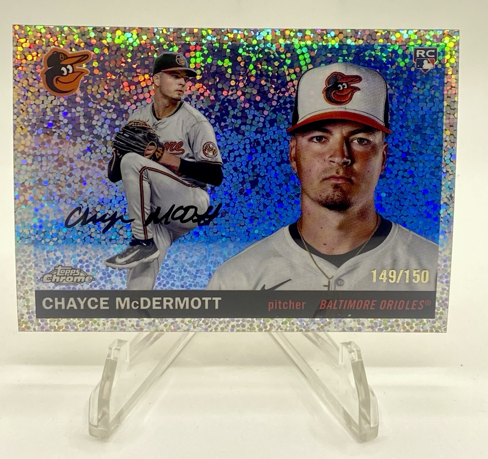 2025 Topps Chrome Platinum Chayce McDermott Speckle Refractor /150 #245 Rookie
