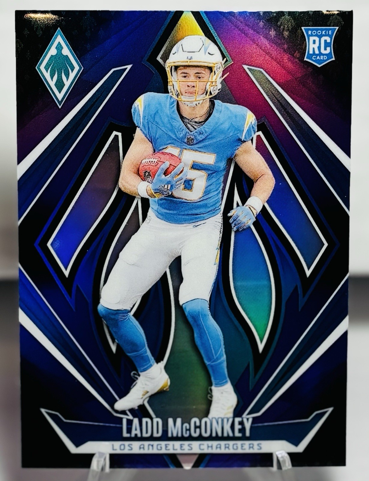 2024 Panini Phoenix - Rookies Ladd McConkey #216 Purple Lazer (RC) Chargers🔥🔥