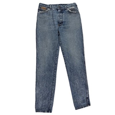 Vintage Bugle Boy Acid Wash Blue Jeans Men s Size 32 Fits 30x32 90s USA Distress