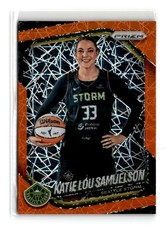 Katie Lou Samuelson 2025 Panini Prizm WNBA Orange Velocity #82 Seattle Storm