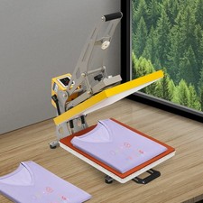 Clamshell Semi-Auto Open Heat Press Machine with Slide Out Function Heavy Duty 