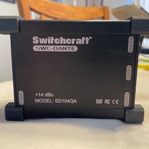 Switchcraft SWC-Dante 4-channel Dante Output Box Model SD104QA