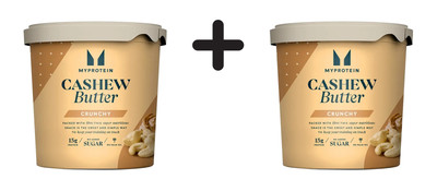 2 x Myprotein Natural Cashew Butter (1000g) Crunchy (23,50 EUR/kg)